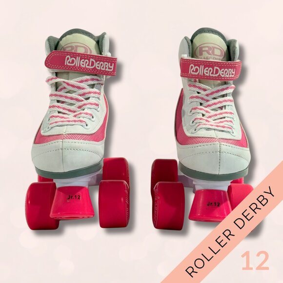 Roller Derby Girls Adjustable Roller Skates – Pink & White – Size Jr 12 - Picture 5 of 6